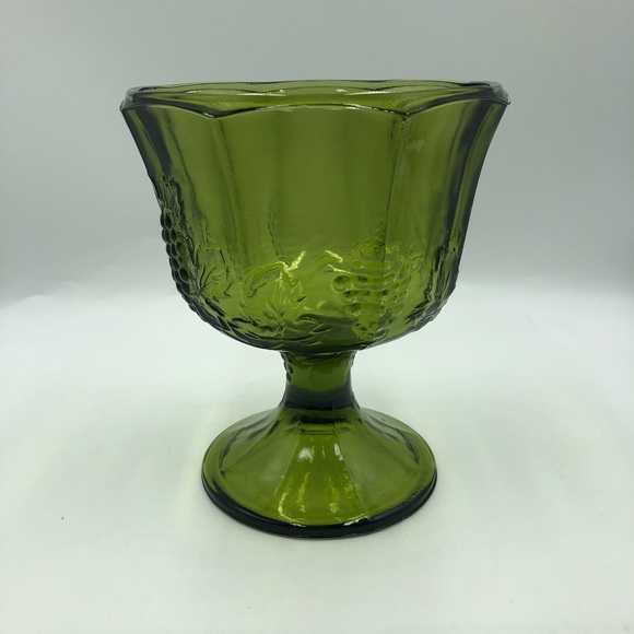Vintage Green Depression Glass Bowl Dish - Picture 4 of 12